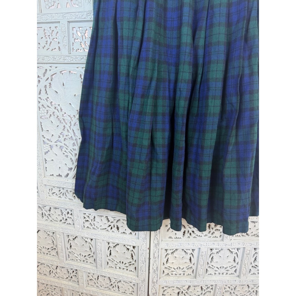 Vtg Pendleton Wool Midi Skirt Sz 8 Fits Smaller Pleated School Girl Academia - Picture 3 of 7
